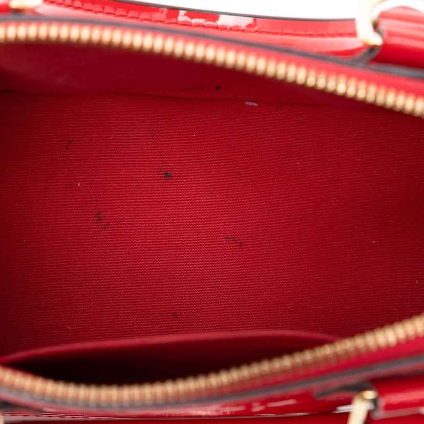 Louis Vuitton Monogram Vernis Alma BB Red Leather Very good condition - Model View