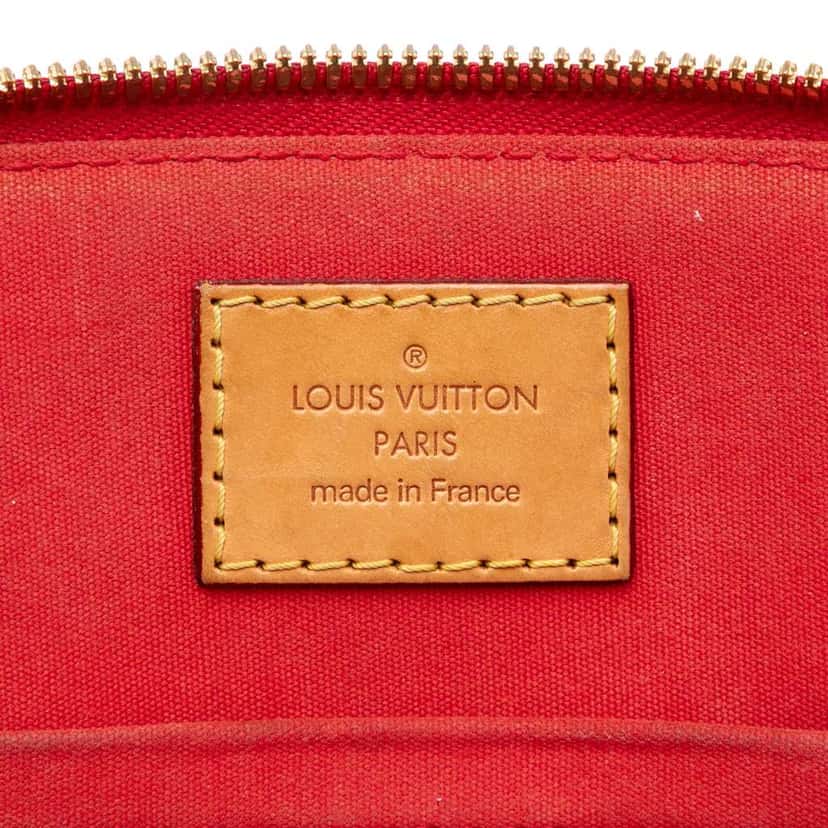 Louis Vuitton Monogram Vernis Alma BB Red Leather Very good condition - Box View