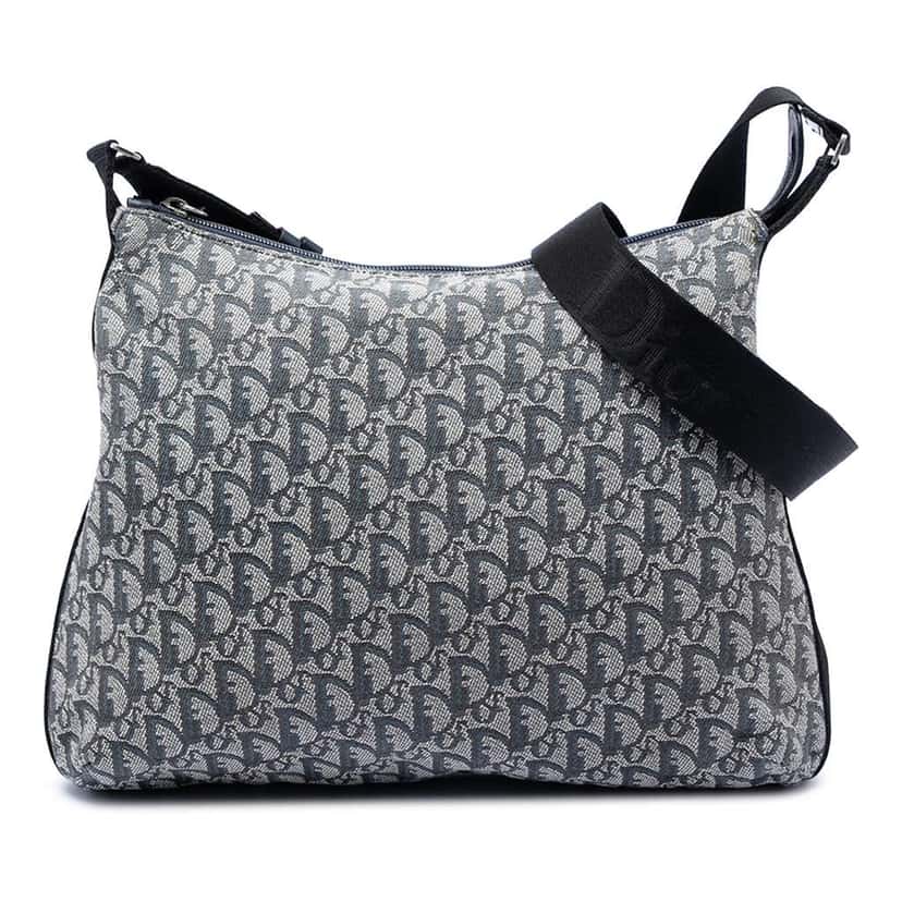 Dior Diorissimo Trotter Canvas Crossbody Blue Canvas Very good condition - Front View