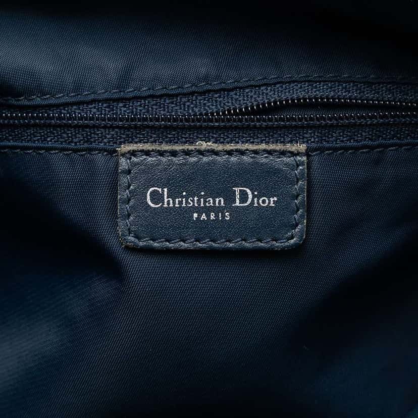 Dior Diorissimo Trotter Canvas Crossbody Blue Canvas Very good condition - Box View