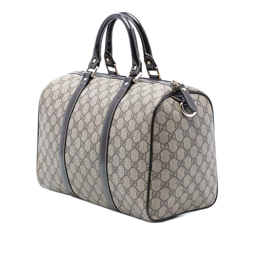 Gucci Medium GG Supreme Joy Boston Bag Beige Very good condition - Back View