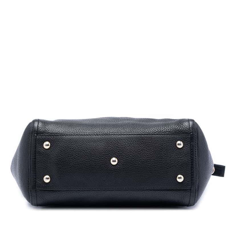 Gucci Small Calfskin Soho Cellarius Satchel Black Leather Very good condition - Inside View
