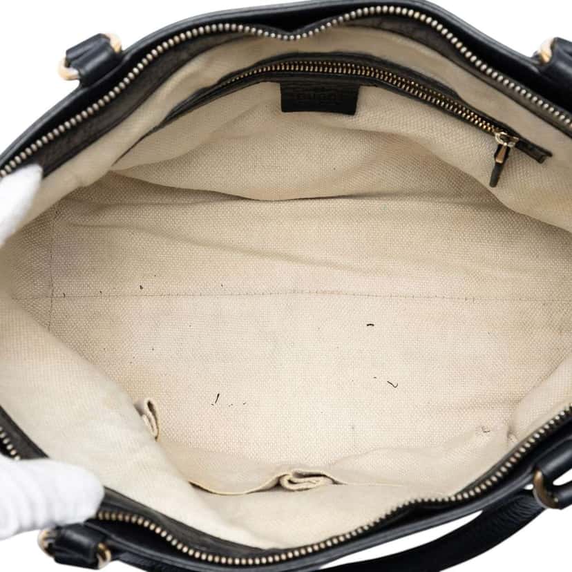Gucci Small Calfskin Soho Cellarius Satchel Black Leather Very good condition - Model View