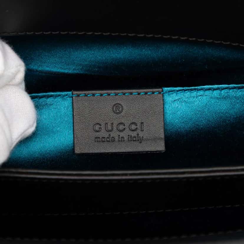 Gucci Small Suede Web Ophidia Chain Crossbody Brown Leather Very good condition - Box View