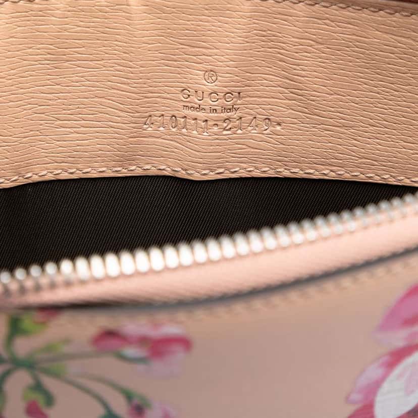 Gucci Calfskin Blooms Chain Clutch Brown Leather Very good condition - Box View