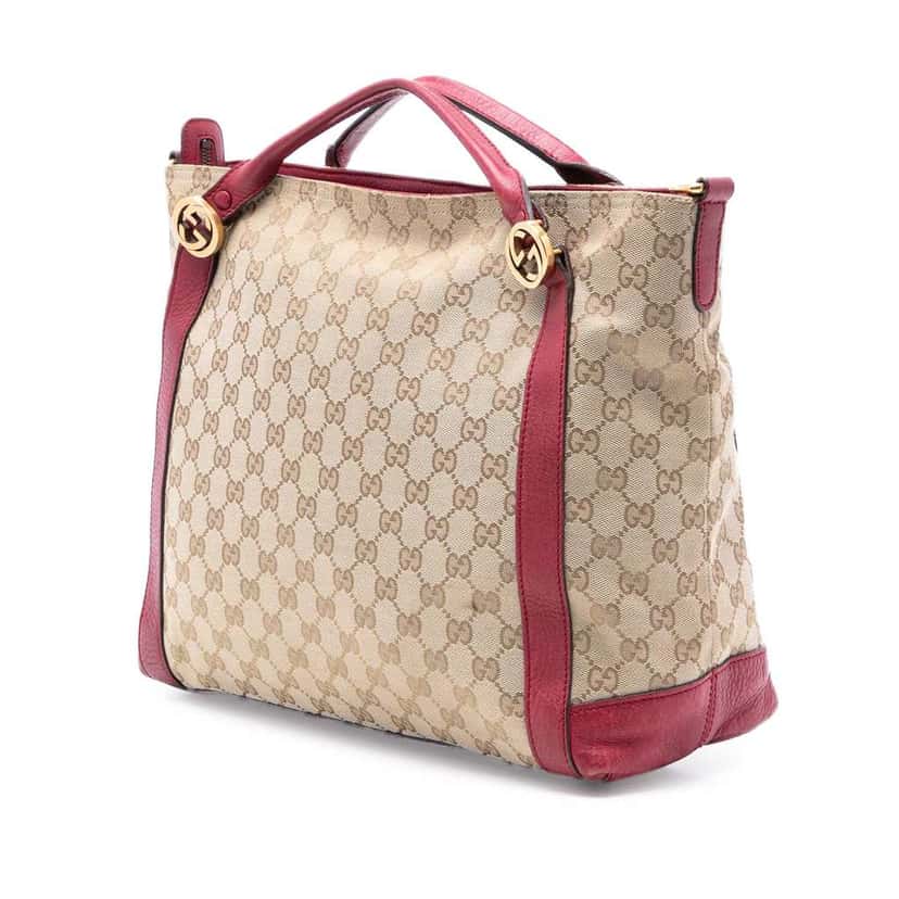 Gucci GG Canvas Miss GG Satchel Beige Very good condition - Back View