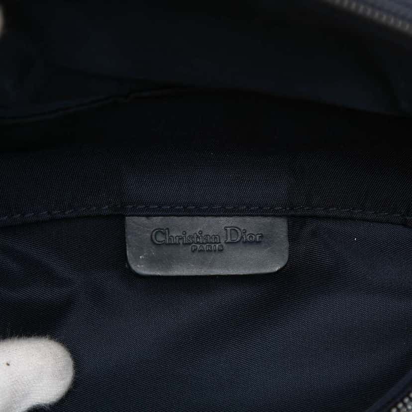 Dior Diorissimo Canvas Saddle Pouch Blue Canvas Very good condition - Box View