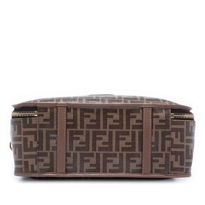 Fendi Zucca Coated Canvas Karligraphy Travel Bag Brown Canvas Very good condition - Inside View