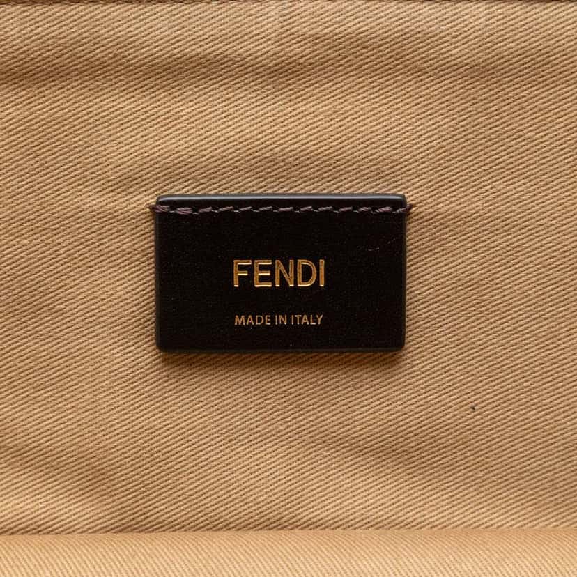 Fendi Zucca Coated Canvas Karligraphy Travel Bag Brown Canvas Very good condition - Box View