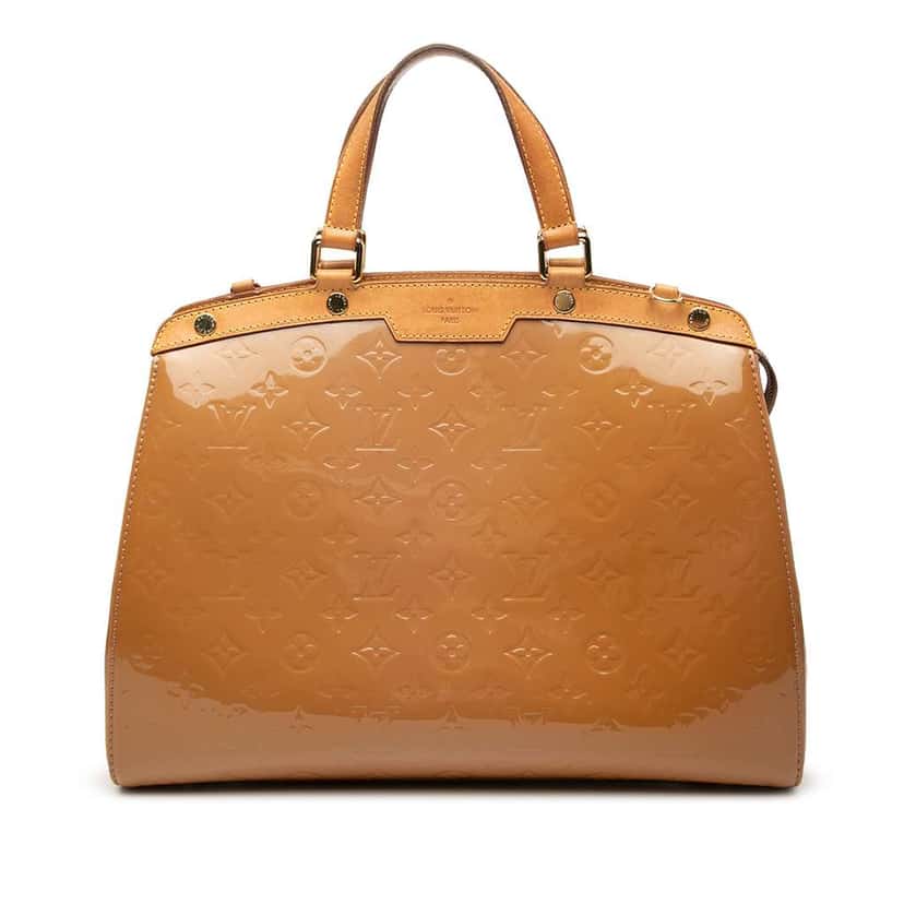 Louis Vuitton Monogram Vernis Brea MM Brown Leather Good condition - Front View