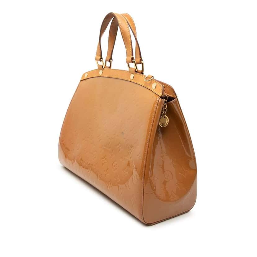 Louis Vuitton Monogram Vernis Brea MM Brown Leather Good condition - Back View