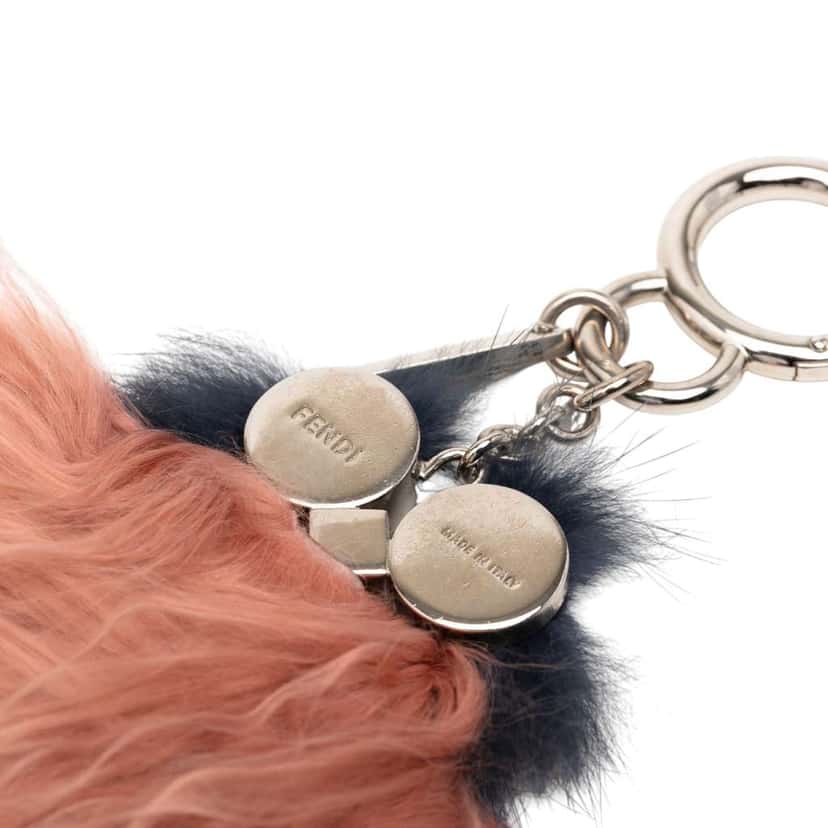 Fendi Mink Teen Witches Bag Charm Pink Good condition - Inside View