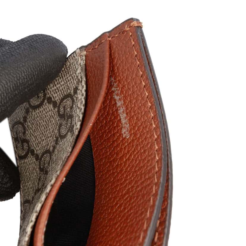 Gucci GG Supreme Card Holder Beige Good condition - Box View