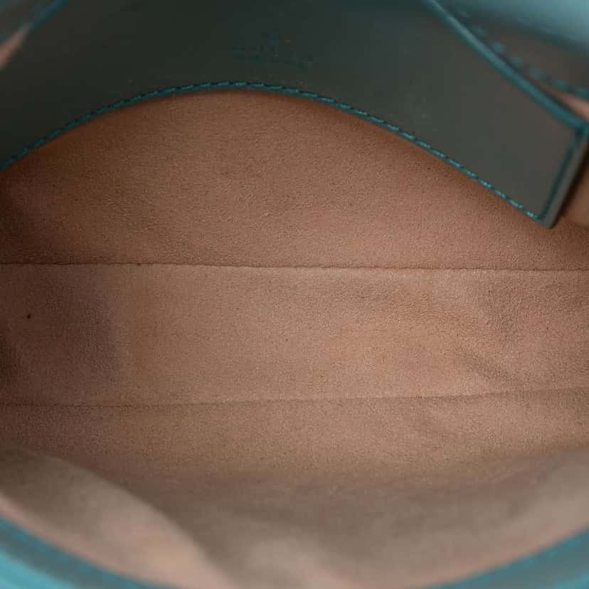 Gucci Mini Calfskin Jackie 1961 Crossbody Blue Leather Good condition - Model View