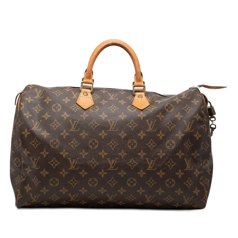 Louis Vuitton Monogram Speedy 40 Brown Fair condition - Front View