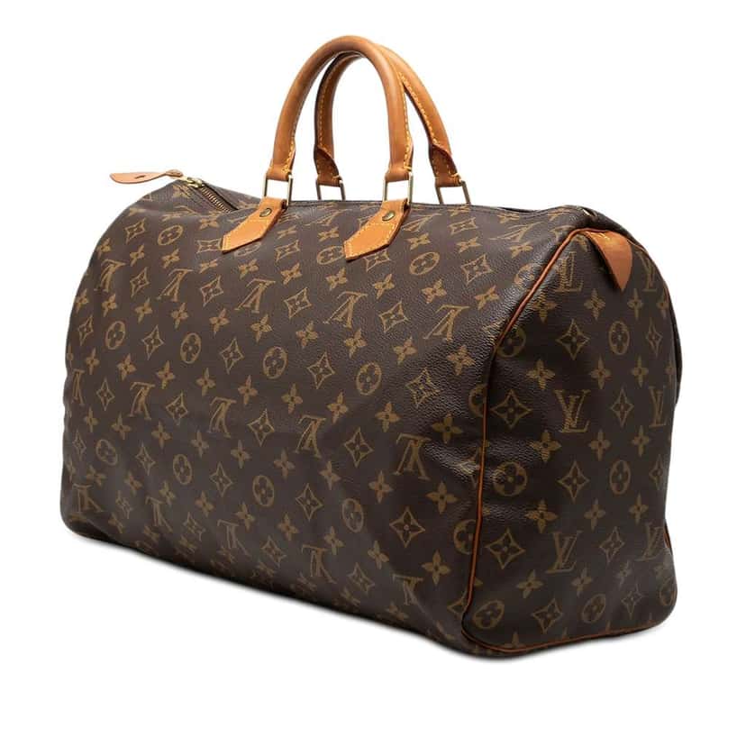 Louis Vuitton Monogram Speedy 40 Brown Fair condition - Back View