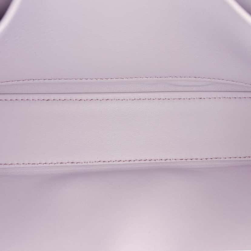 Celine Shiny Calfskin Claude Chain Shoulder Bag Purple Leather Good condition - Model View