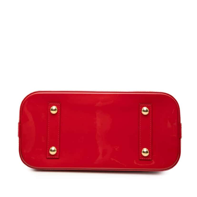 Louis Vuitton Monogram Vernis Alma PM Red Leather Good condition - Inside View