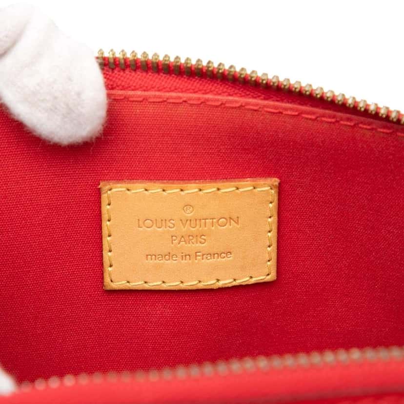 Louis Vuitton Monogram Vernis Alma PM Red Leather Good condition - Box View