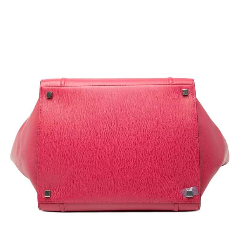 Celine Medium Grained Calfskin Phantom Luggage Tote Pink Leather Good condition - Inside View