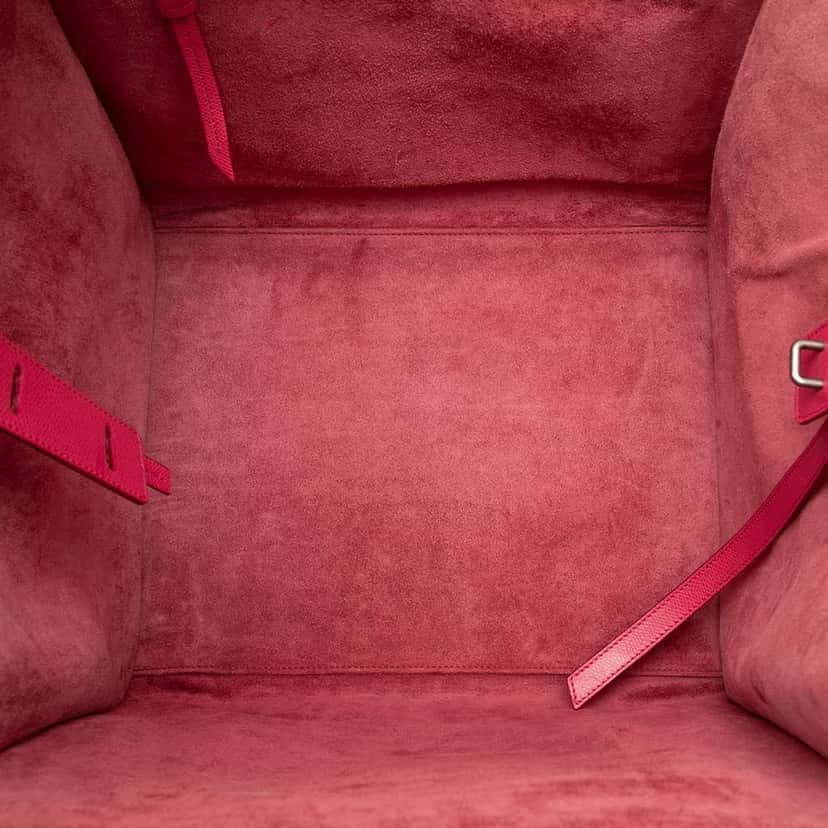 Celine Medium Grained Calfskin Phantom Luggage Tote Pink Leather Good condition - Model View