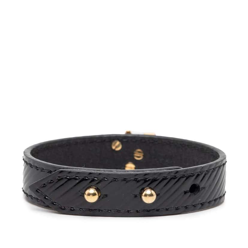 Louis Vuitton Epi Twist It Bracelet Black Leather Very good condition - Inside View