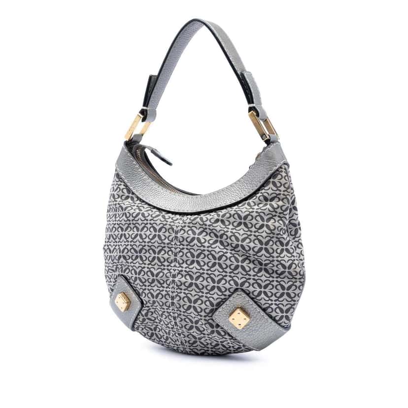 Loewe Anagram Canvas New Road Hobo Grey Canvas Good condition - Back View