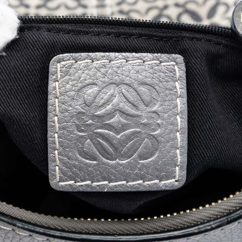 Loewe Anagram Canvas New Road Hobo Grey Canvas Good condition - Box View