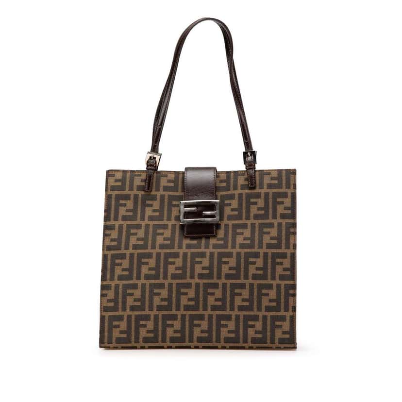 Fendi Zucca Canvas Tote Brown Canvas Very good condition - Front View