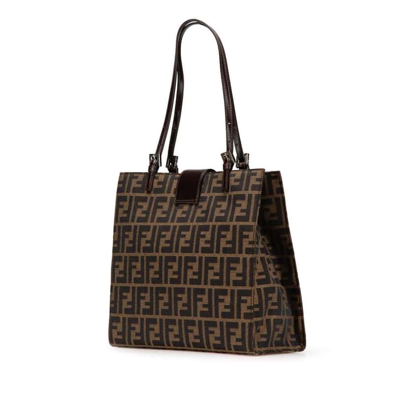 Fendi Zucca Canvas Tote Brown Canvas Very good condition - Back View
