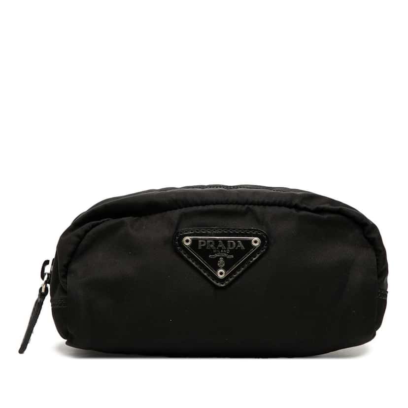 Prada Mini Tessuto Pouch Black Good condition - Front View