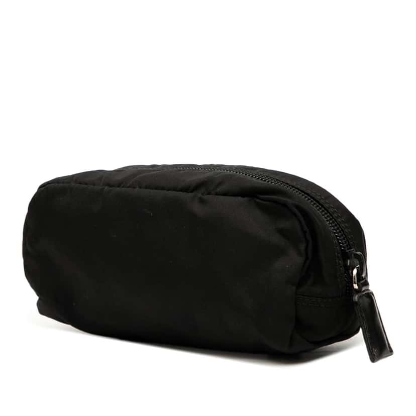 Prada Mini Tessuto Pouch Black Good condition - Back View