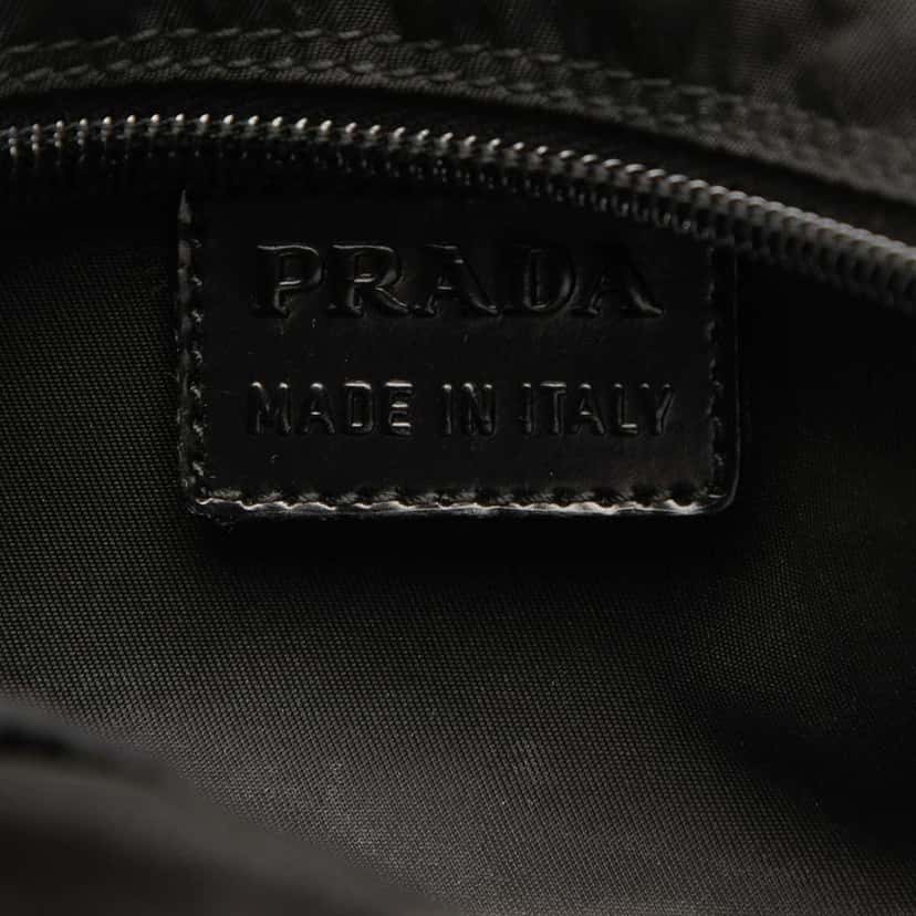 Prada Mini Tessuto Pouch Black Good condition - Box View