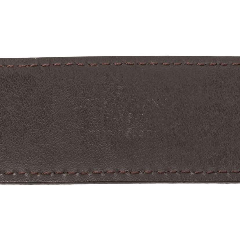 Louis Vuitton Taiga Initiales Belt Grey Leather Good condition - Box View