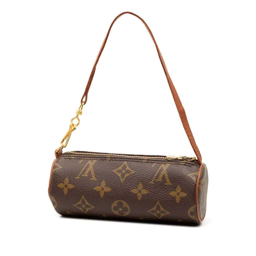 Louis Vuitton Monogram Papillon Pochette Brown Fair condition - Back View