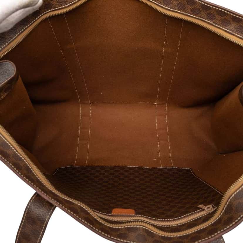 Celine Macadam Coated Canvas Tote Brown Canvas Good condition - Model View
