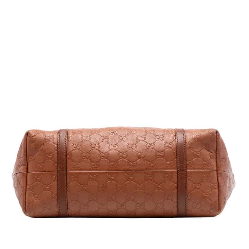 Gucci Medium Guccissima Joy Tote Brown Leather Good condition - Inside View