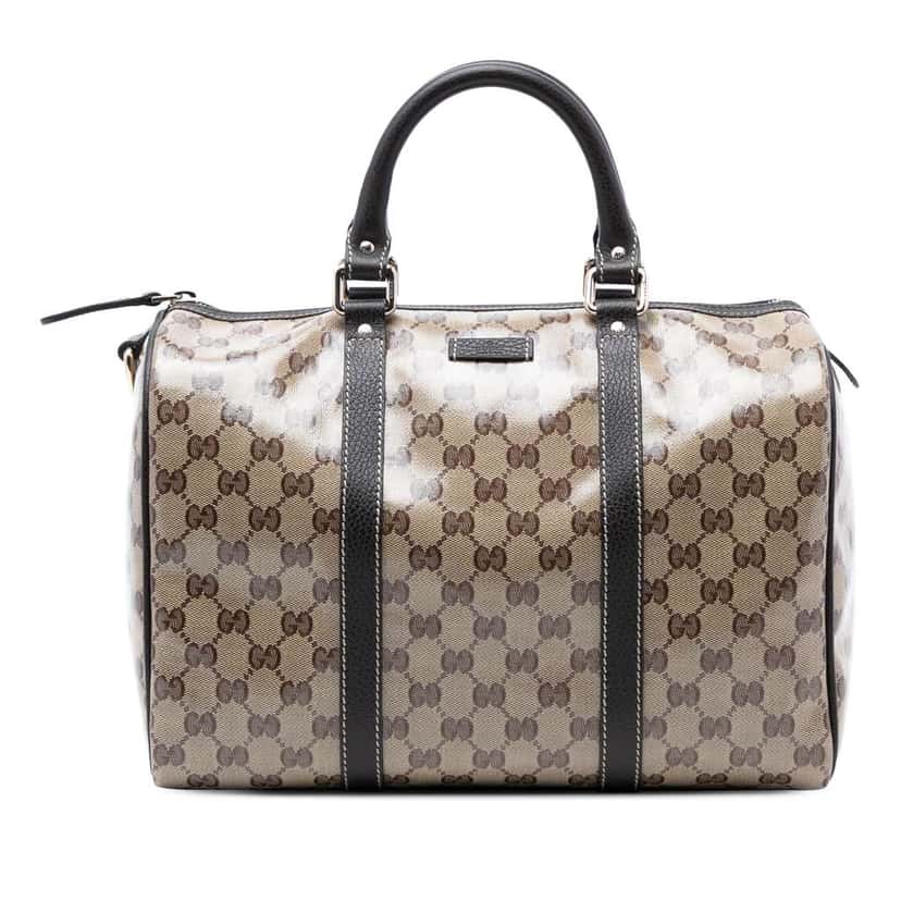 Gucci Medium GG Crystal Joy Boston Bag Beige Good condition - Front View