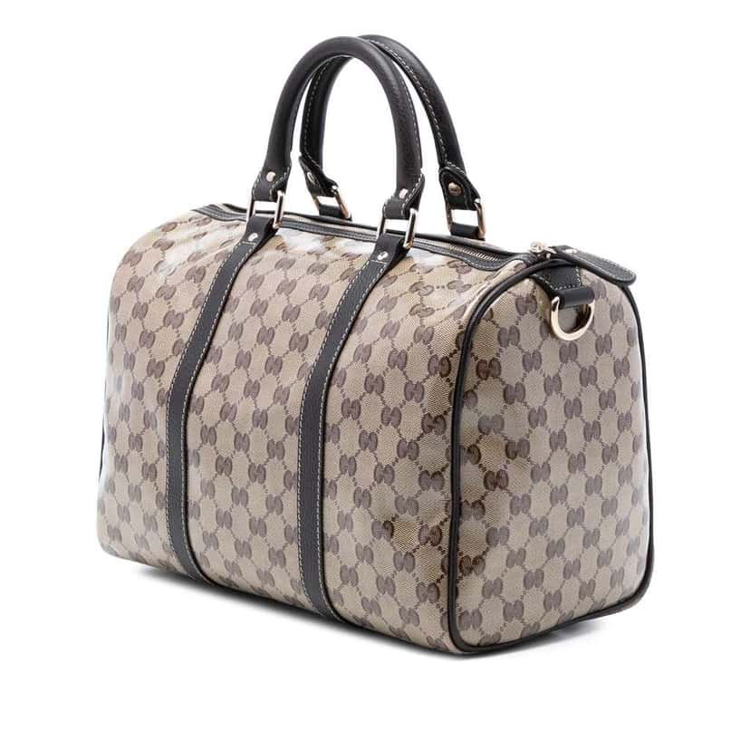 Gucci Medium GG Crystal Joy Boston Bag Beige Good condition - Back View