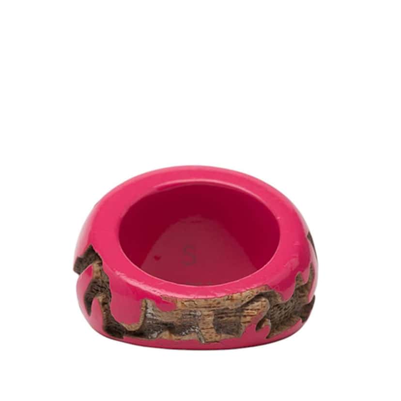 Louis Vuitton Lacquered Wood Leomonogram Ring S Pink Good condition - Inside View