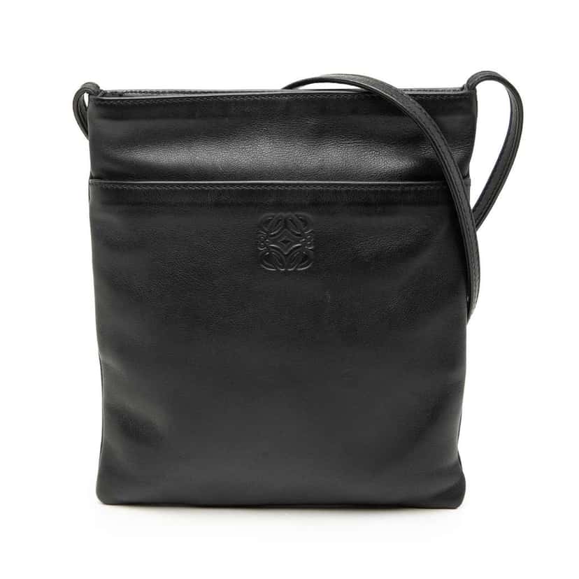 Loewe Nappa Anagram Crossbody Black Leather Good condition - Front View