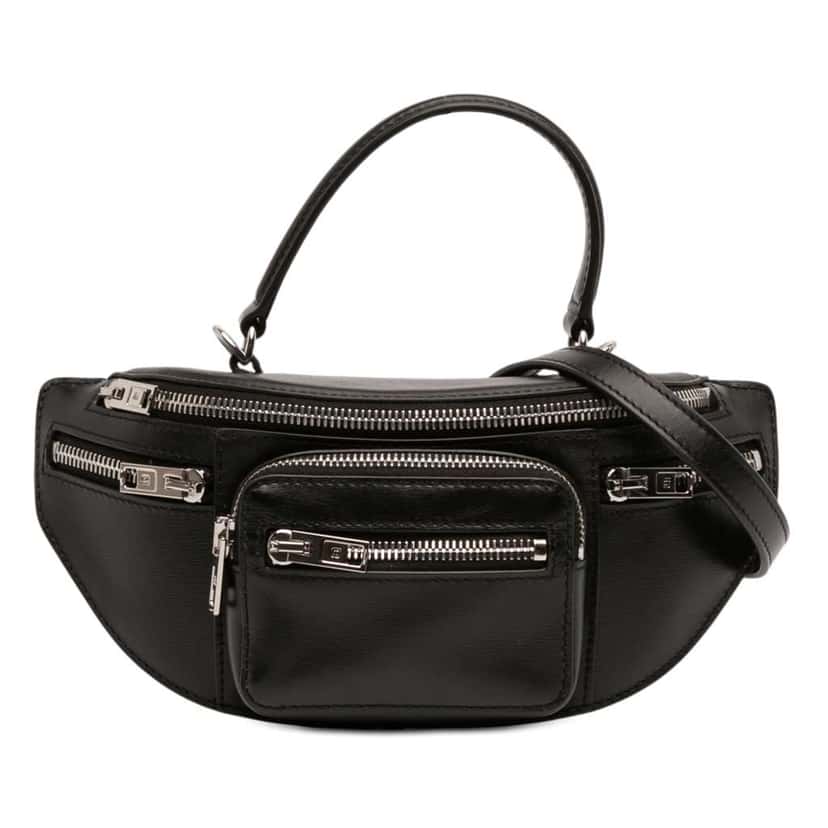 Alexander Wang Mini Nappa Attica Soft Top Handle Bag Black Leather Good condition - Front View
