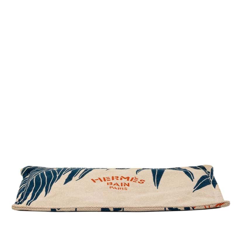 Hermès H Canvas Jin et Leo Case Beige Good condition - Inside View