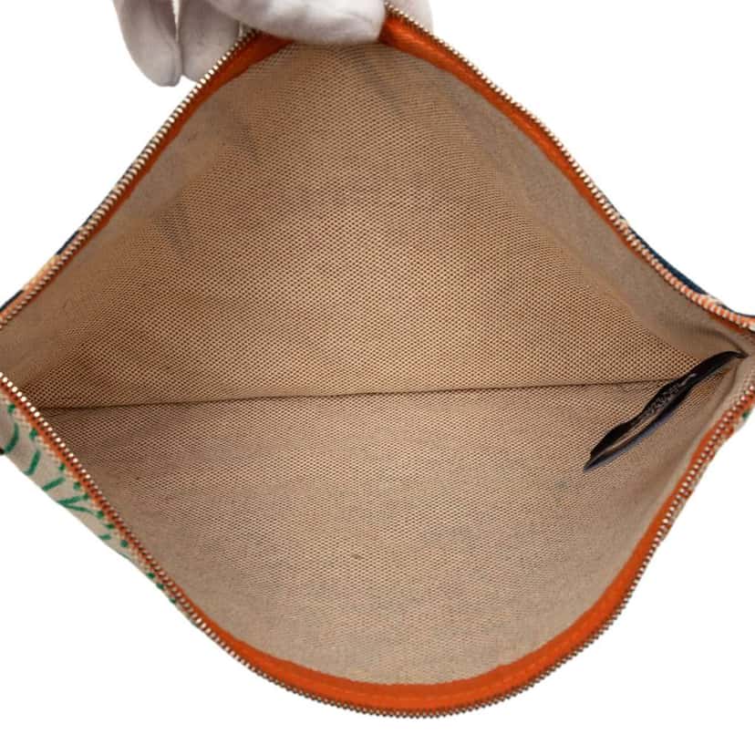 Hermès H Canvas Jin et Leo Case Beige Good condition - Model View