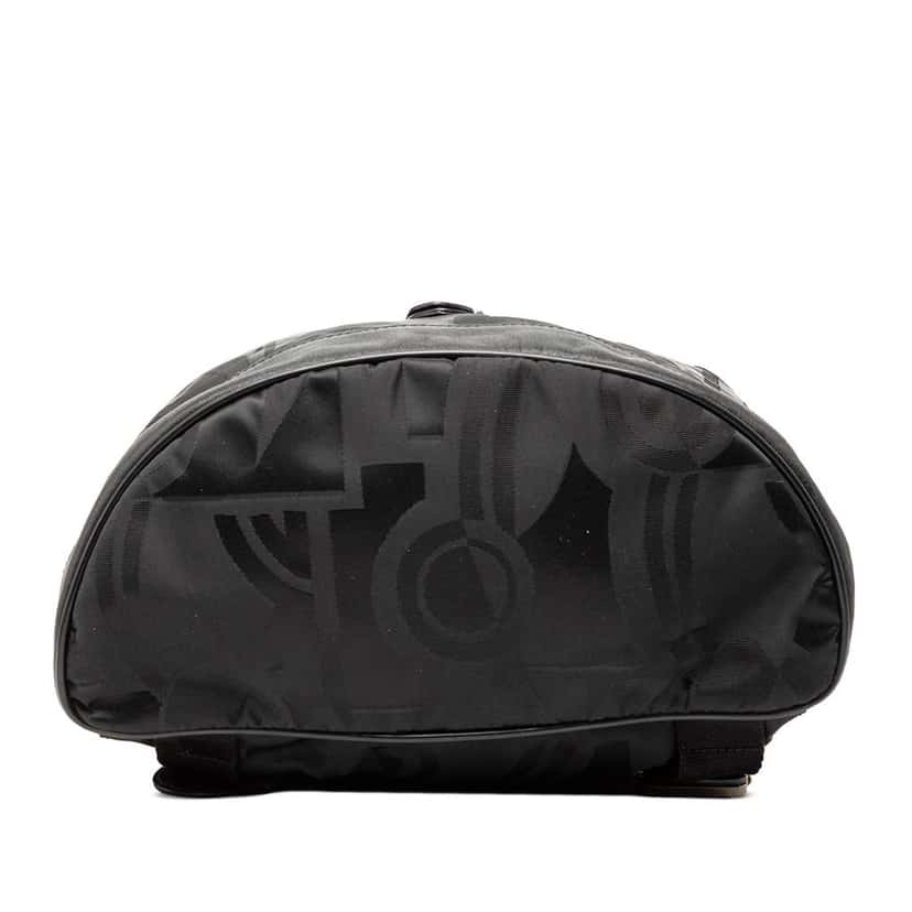 Salvatore Ferragamo Printed Nylon Backpack Black Good condition - Inside View