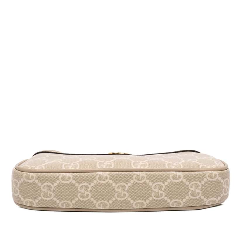 Gucci Small GG Supreme Ophidia Shoulder Bag Beige Good condition - Inside View