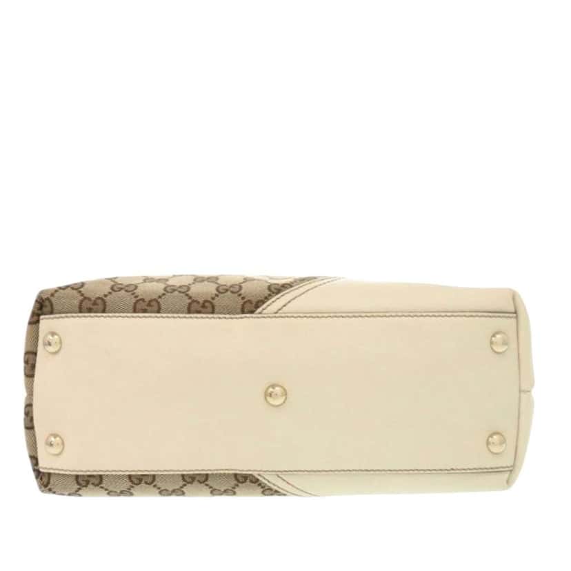 Gucci GG Canvas Britt Tote Beige Canvas Good condition - Inside View