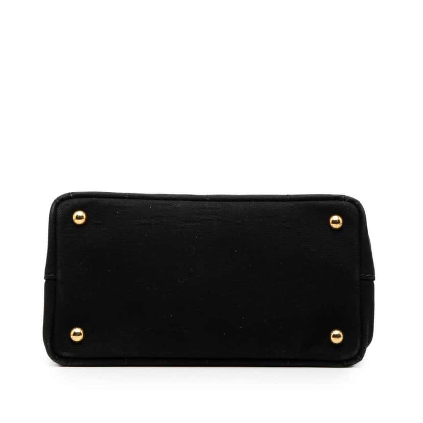 Prada Small Canvas Canapa Logo Satchel Black Canvas Very good condition - Inside View