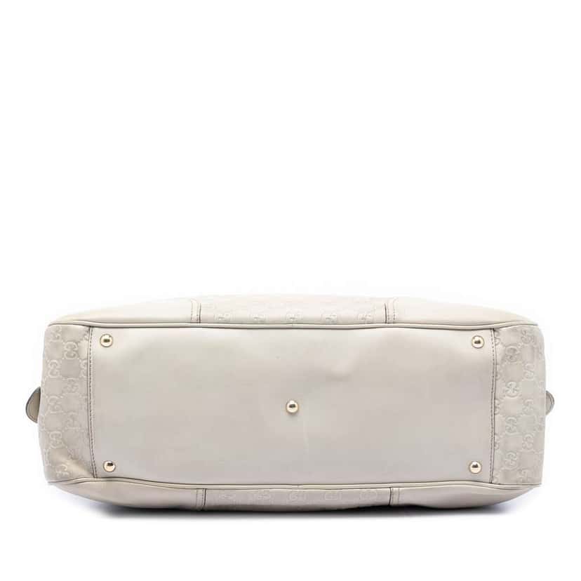 Gucci Large Guccissima Princy Tote White Leather Good condition - Inside View