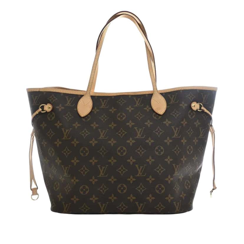 Louis Vuitton Monogram Neverfull MM Brown Good condition - Front View
